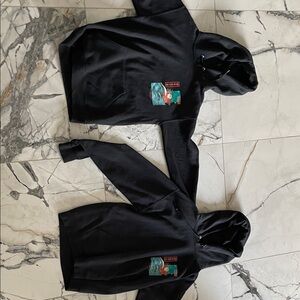 Men's Black Graphic Hoodie